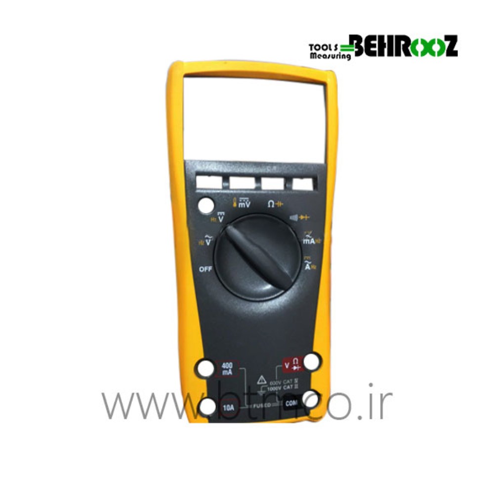 Fluke 179 front case with turntable, acrylic glass